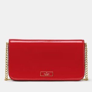 Kate Spade Bridget Patent Mini Crossbody Bright Red